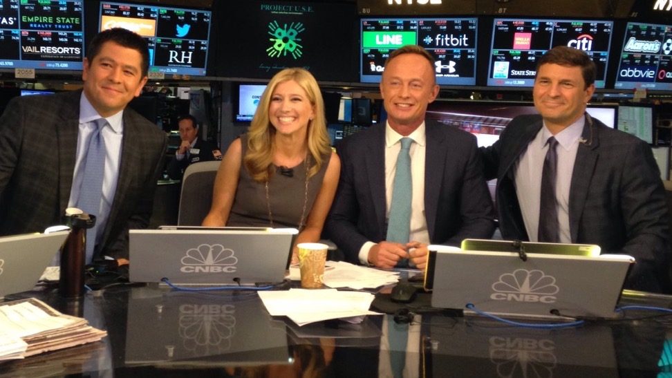 Simon Hobbs at the CNBC anchor desk
