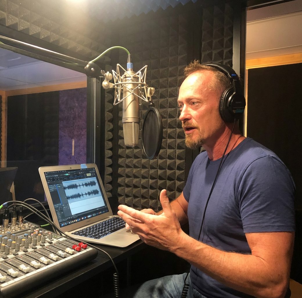 Simon Hobbs hosting a podcast